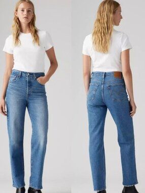 Levi's Ribcage Straight Ankle Women's Blue Denim Jeans